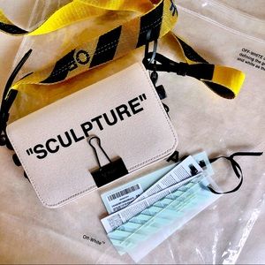 Off-White Sculpture Binder Clip Crossbody Bag